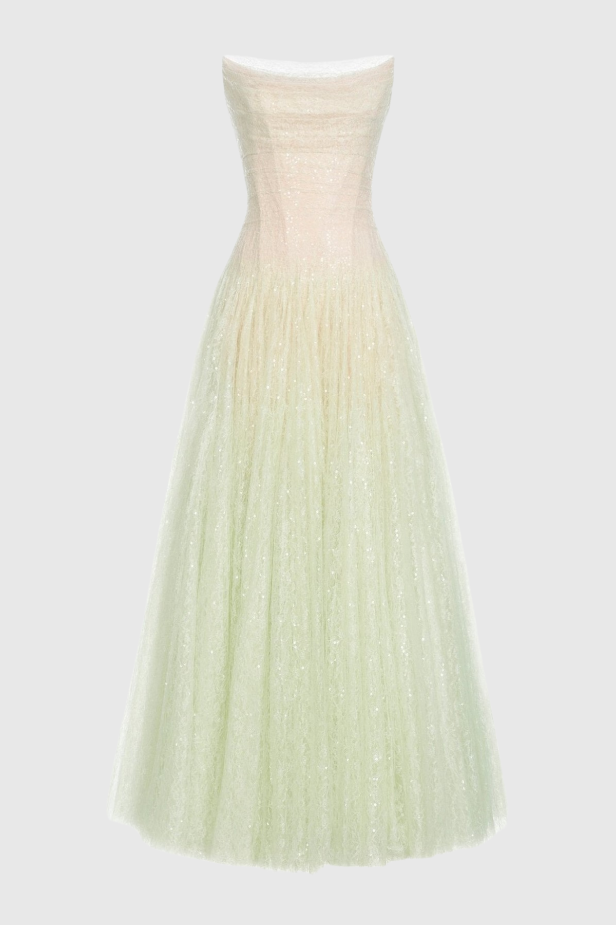 Acer Strapless Lace Corset Midi Dress - Mint