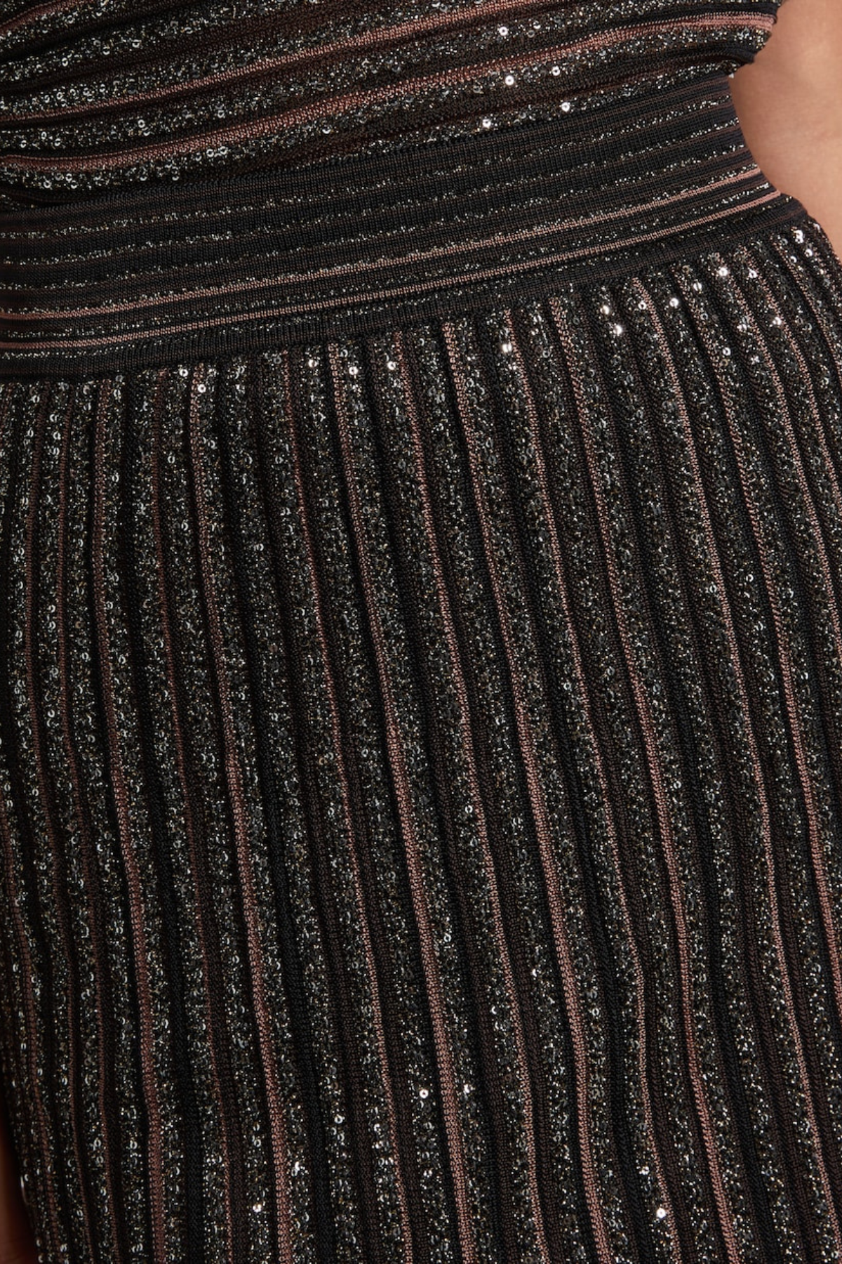 Adaha Sequin Knit Sleeveless Top & Maxi Skirt Set