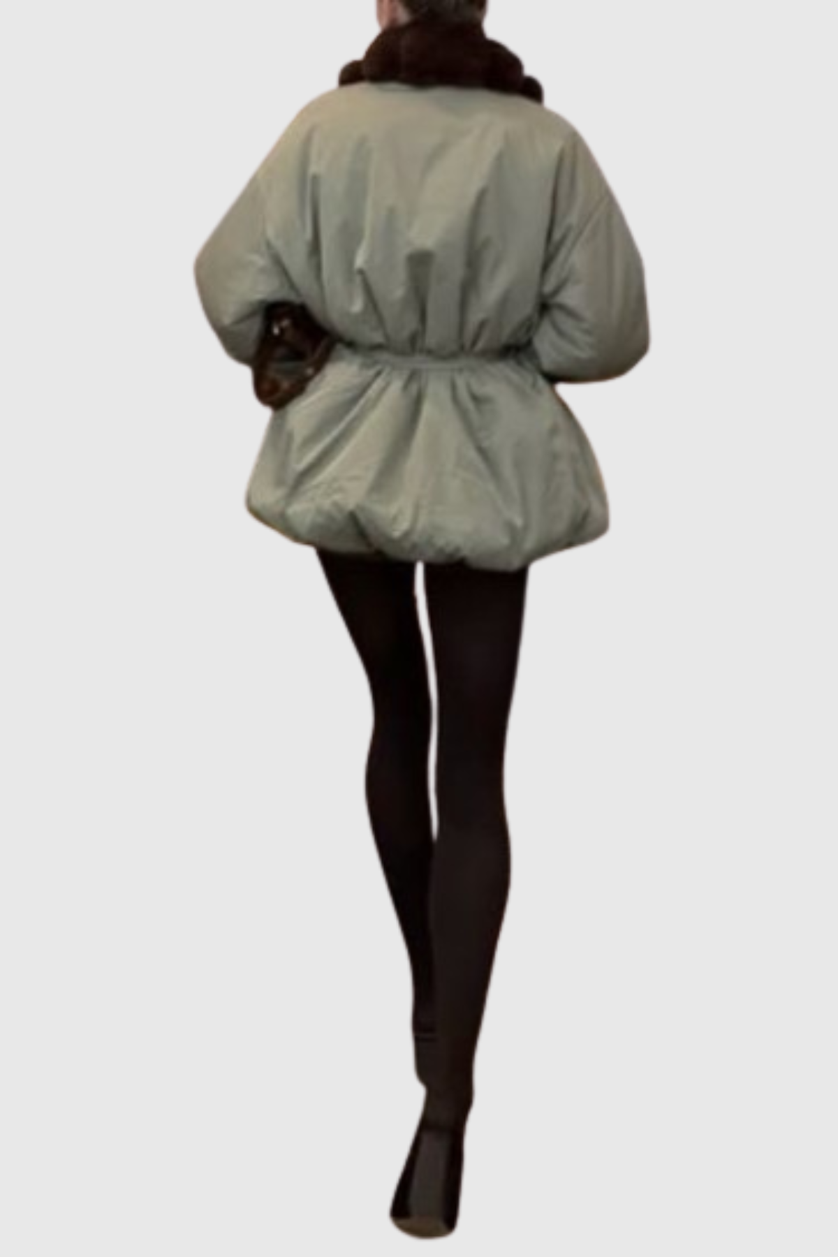 Aelano Faux Fur Collar Coat