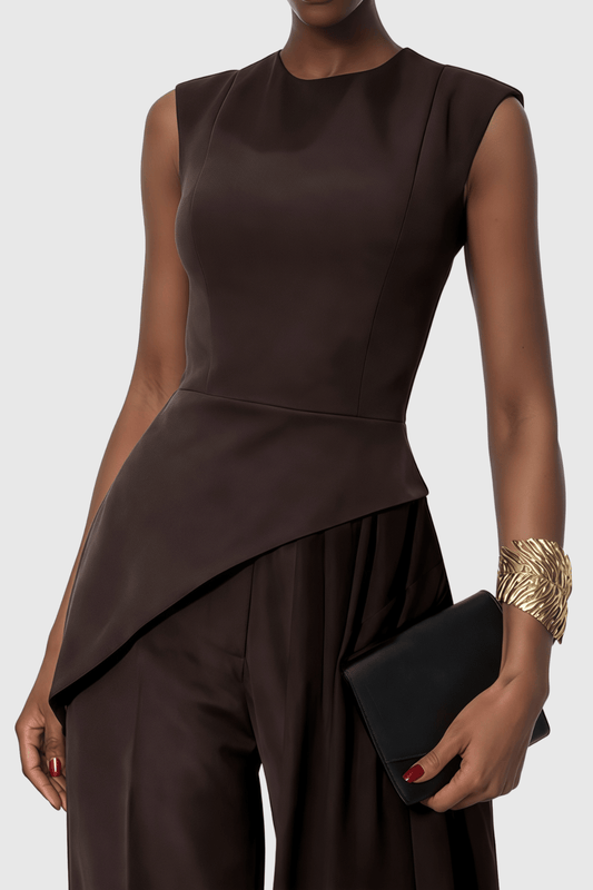 Alaric Asymmetrical Top & Trousers Set