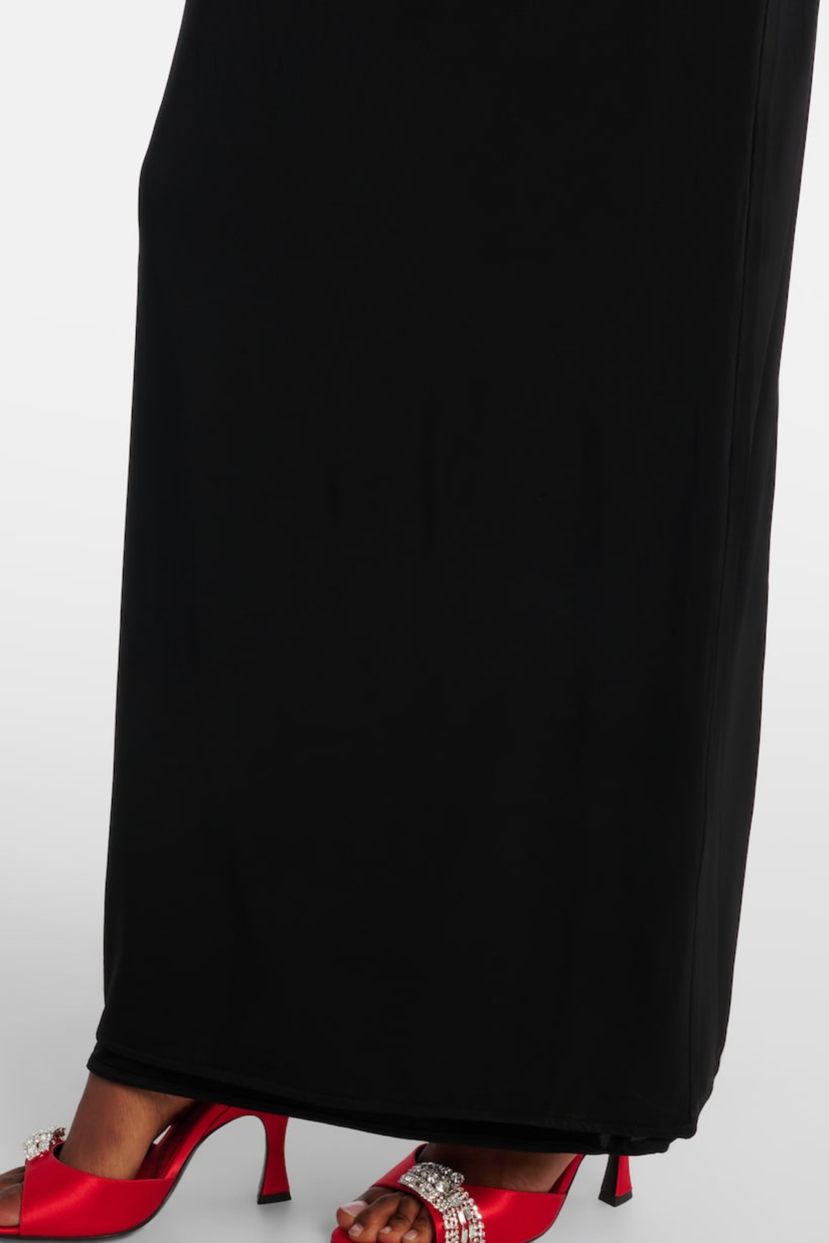 Alerica Sleeveless Backless Draped Maxi Dress - Black