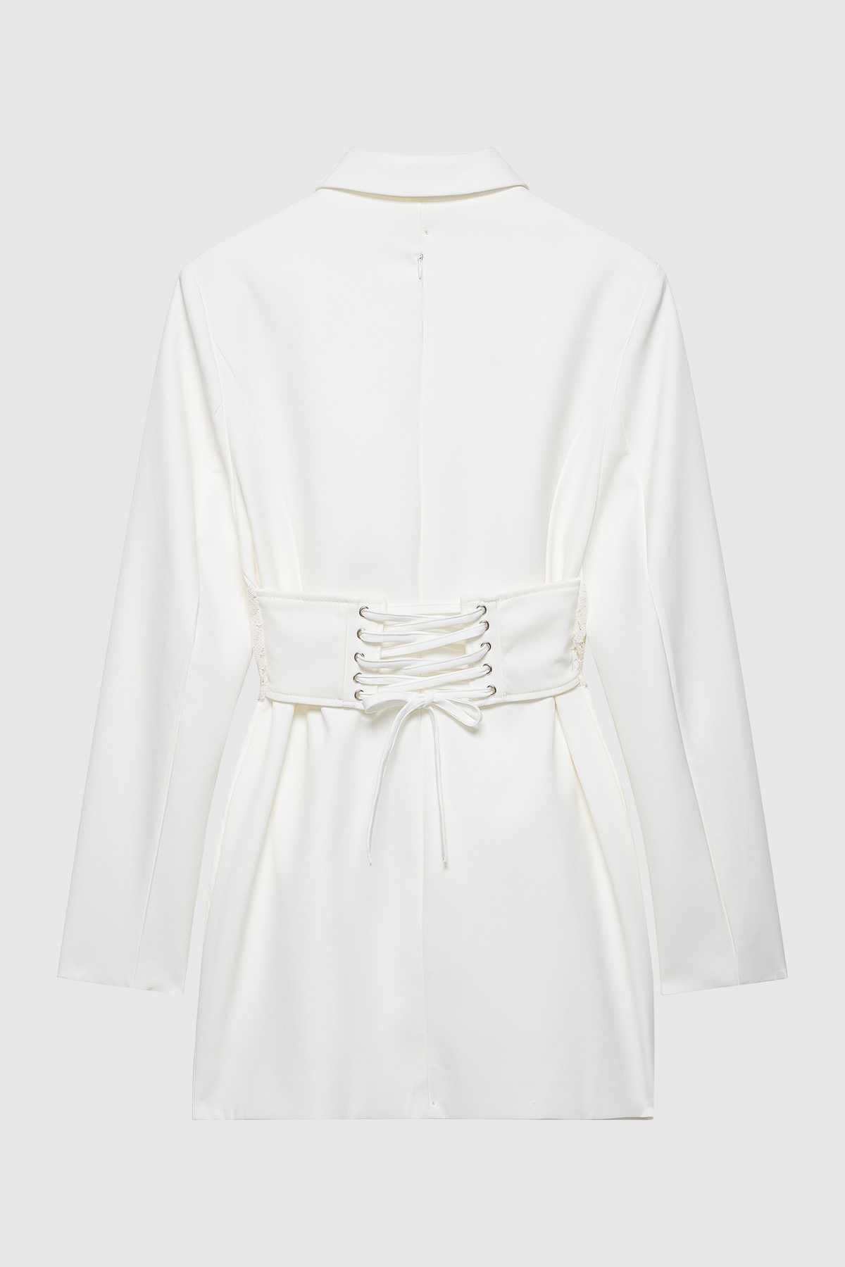 Amabel Lace Corset Blazer - White