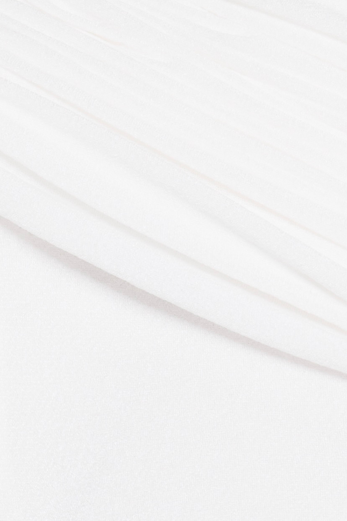 Andersa Asymmetric Draped Maxi Dress - White