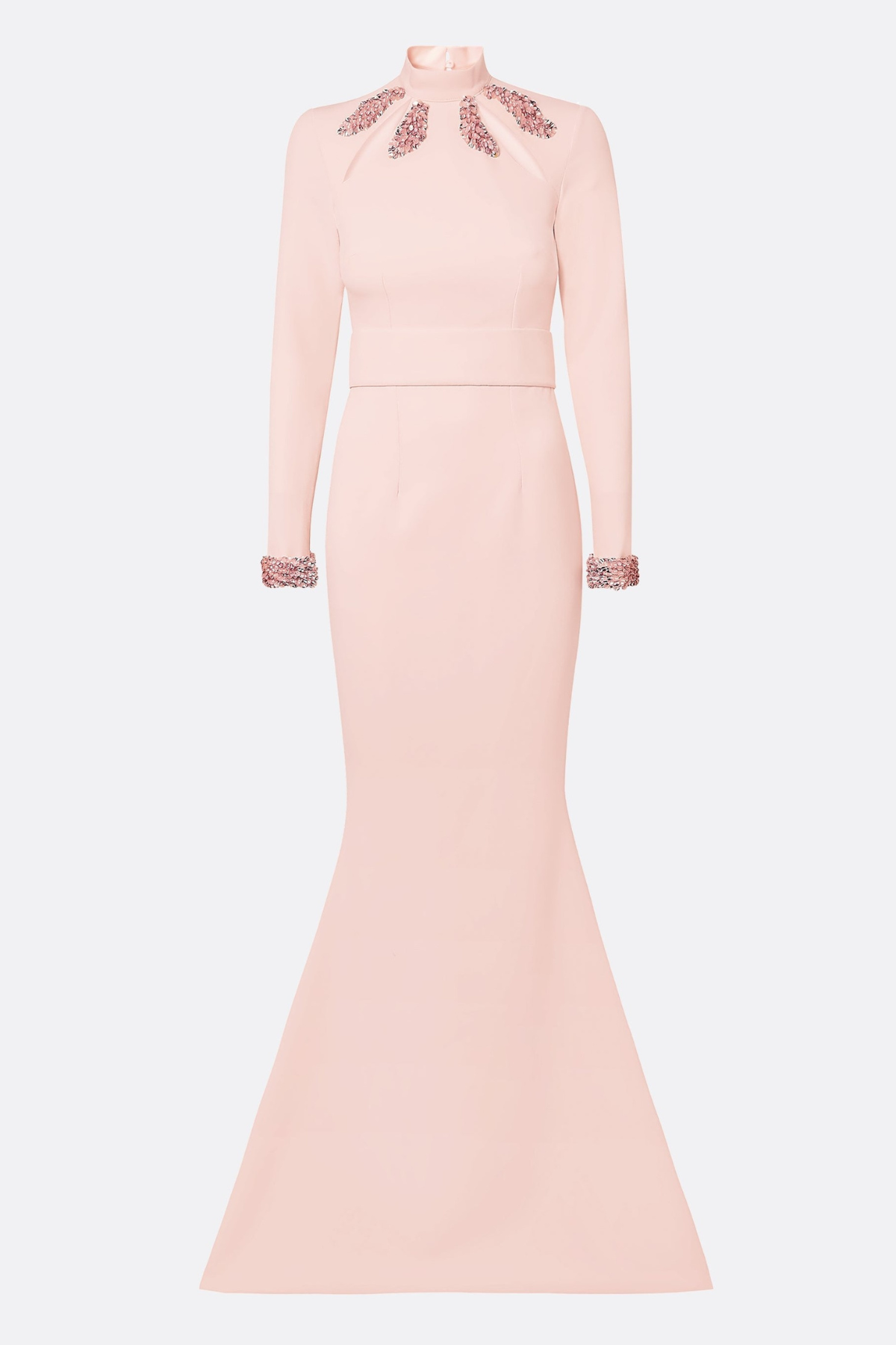 Anise Sequin Embellished Cutout Mermaid Maxi Dress - Pink