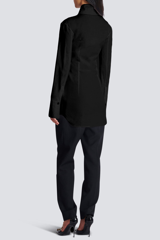 Anton Buttoned Shirt - Black