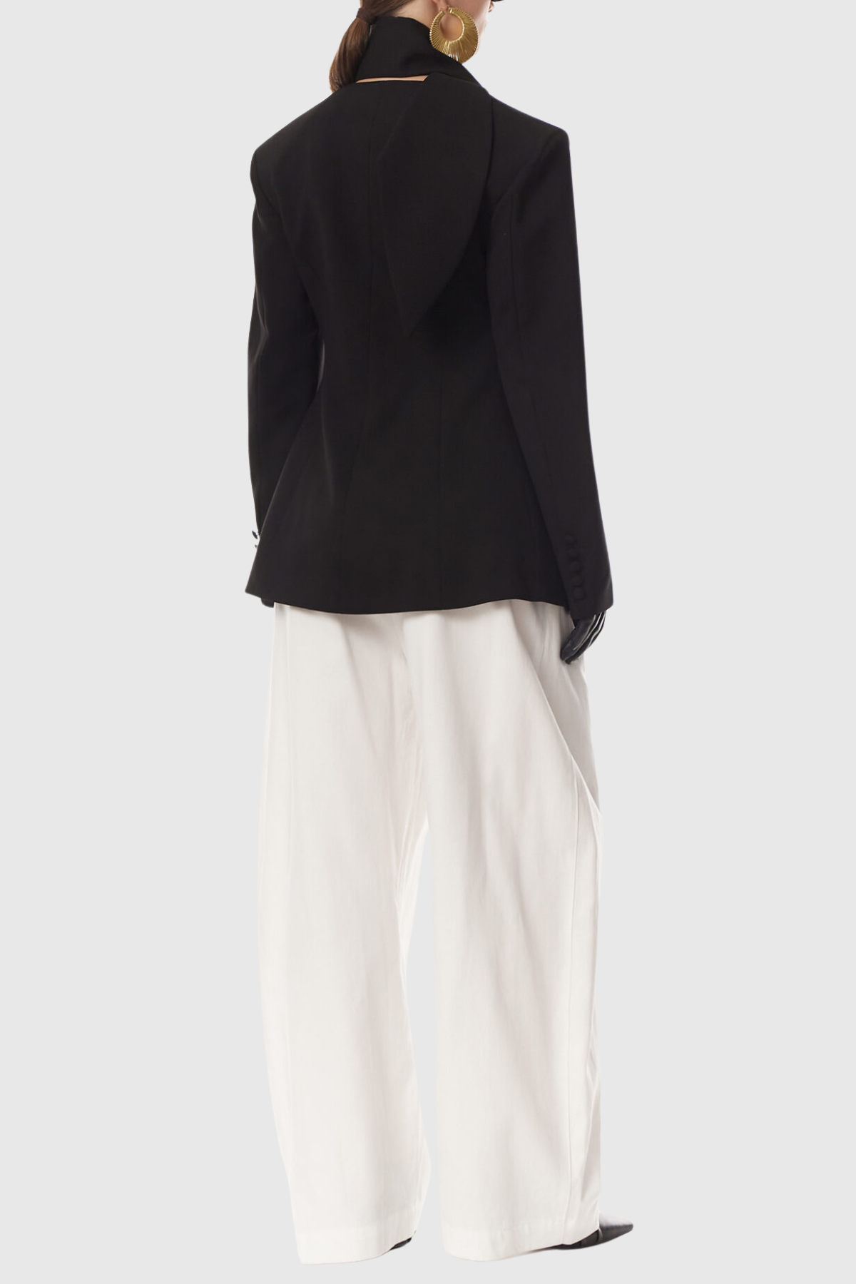 Ashton Scarf Collarless Blazer