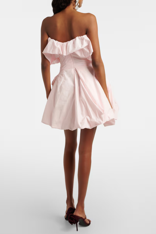 Ayodele Strapless Ruched Mini Dress