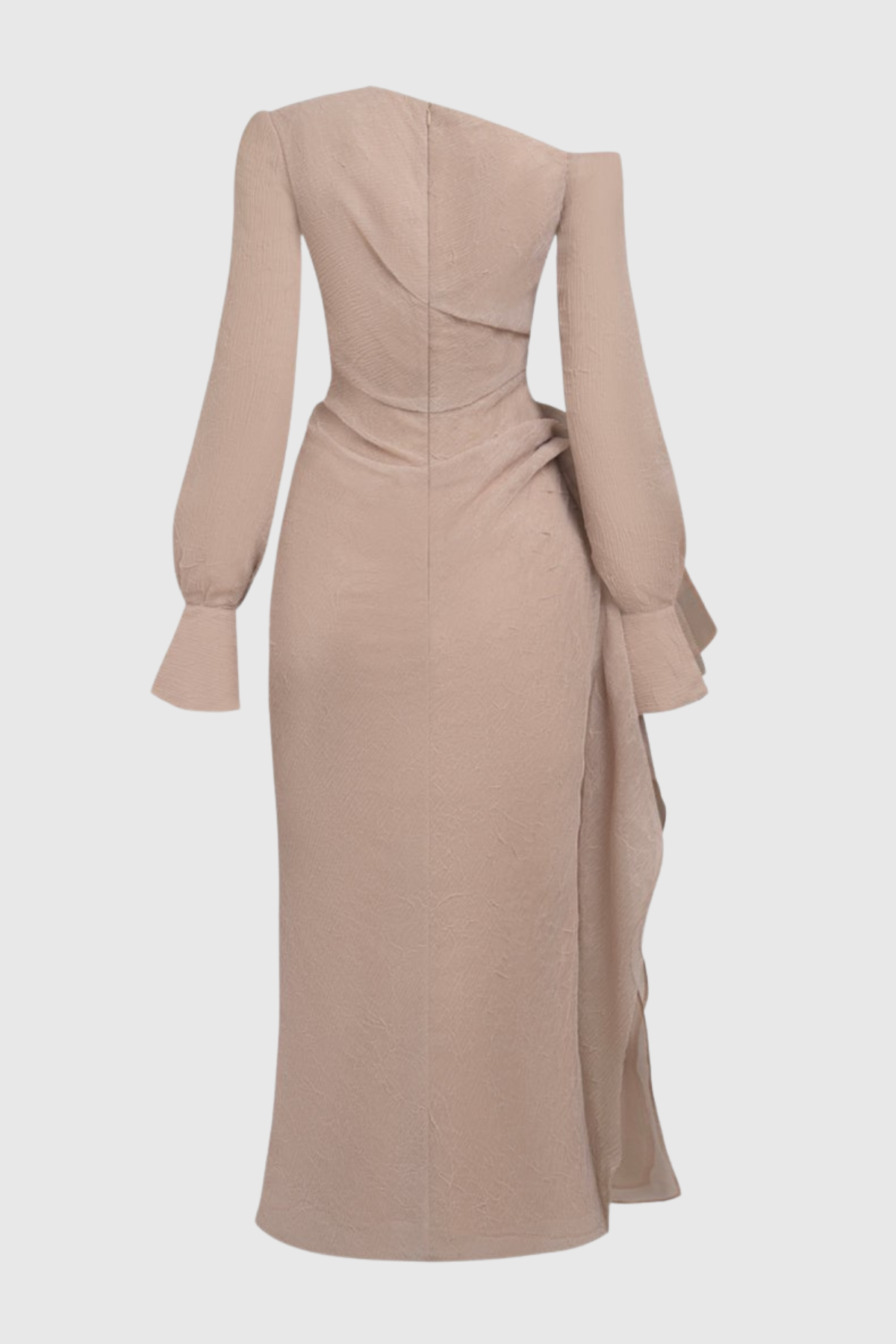 Basila Asymmetrical Ruched Midi Dress