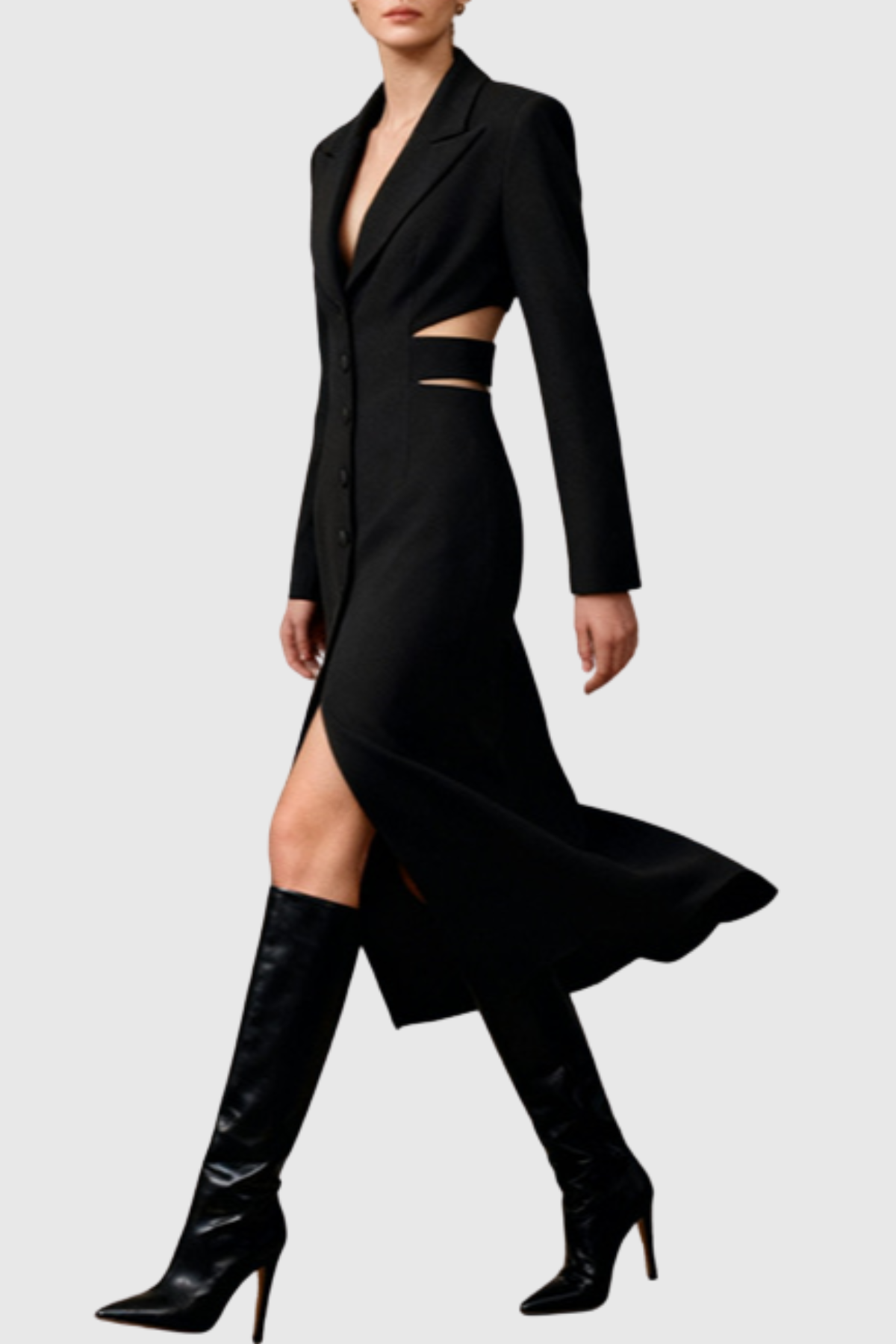 Benara Cutout Midi Blazer Dress