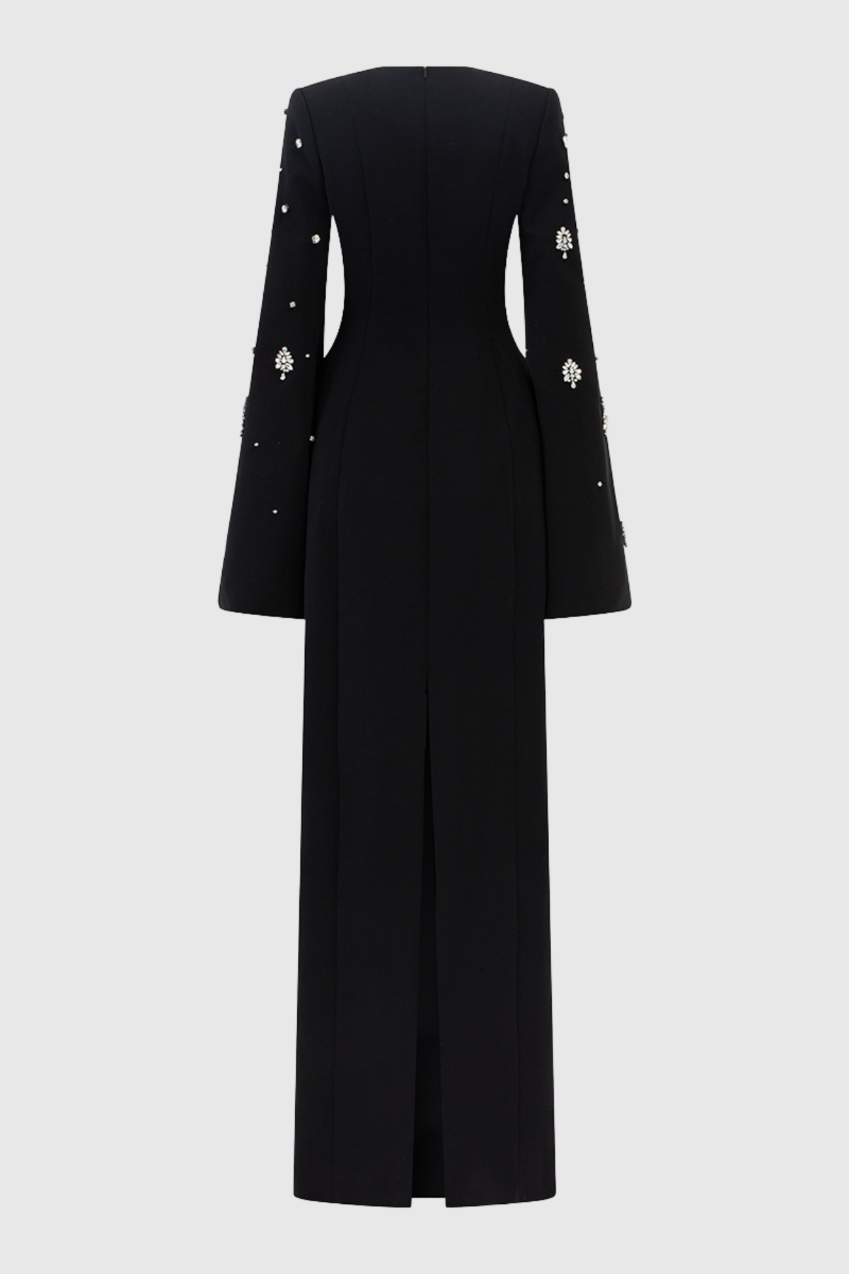 Bettina Crystal Embellished Split Sleeve Maxi Dress