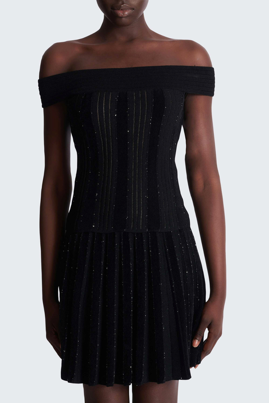 Bobbea Off Shoulder Knit Mini Dress