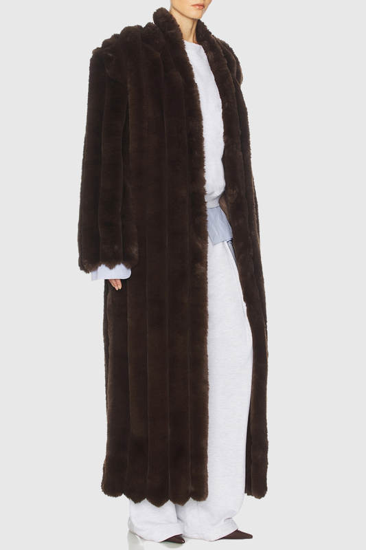 Brama Faux Fur Oversized Coat