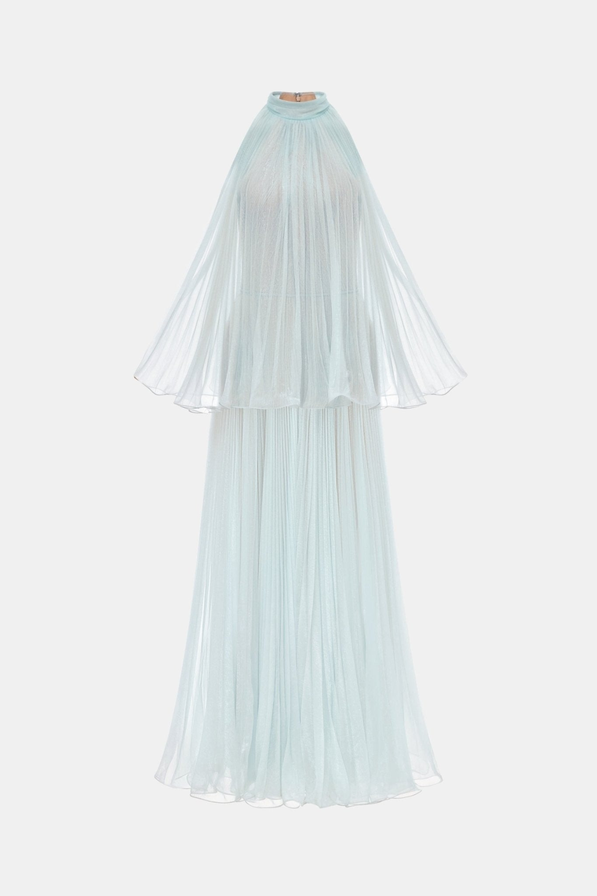 Cailyn Sleeveless Pleated Maxi Dress - Blue