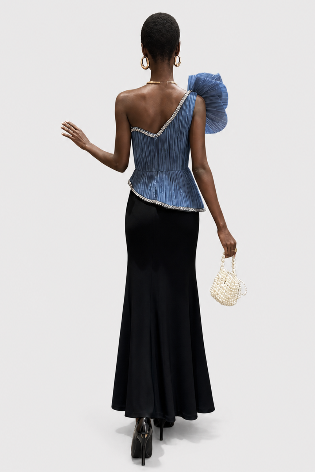 Callea One Shoulder Floral Maxi Dress