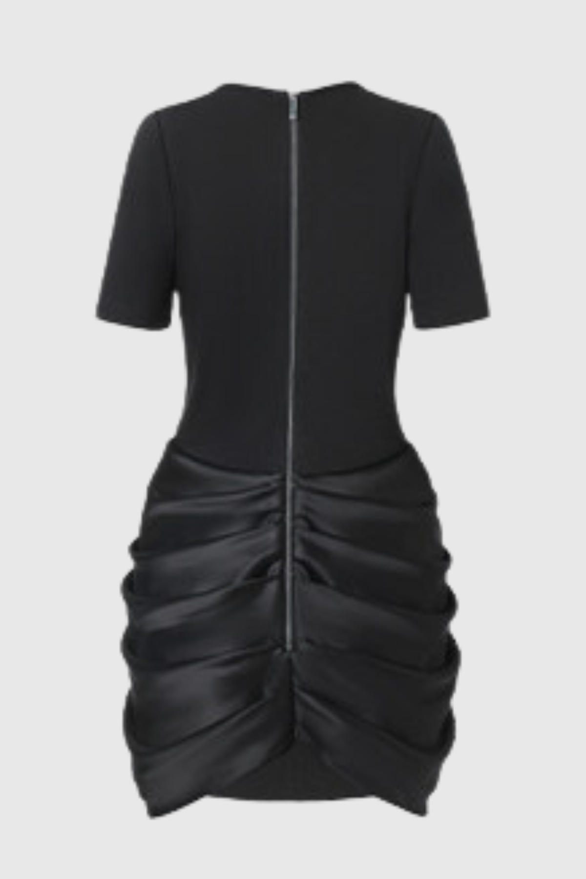 Chatria Metal Draped Mini Dress - Black