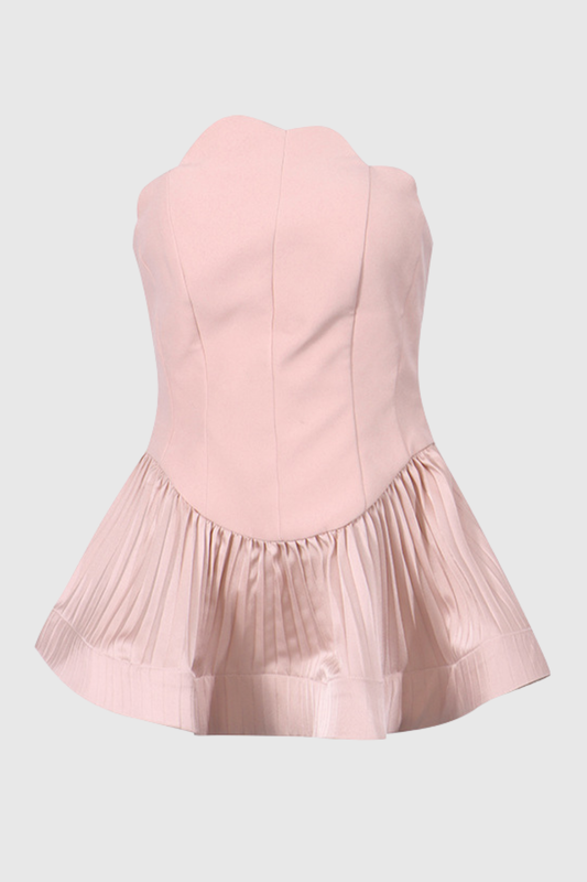 Christa Shell Ruffle Corset Top