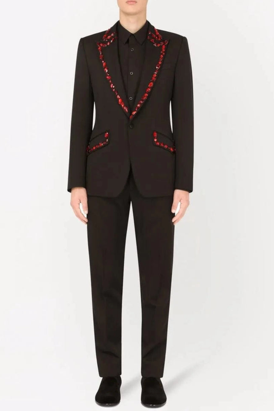 Cicero Rhinestone Embellished Blazer