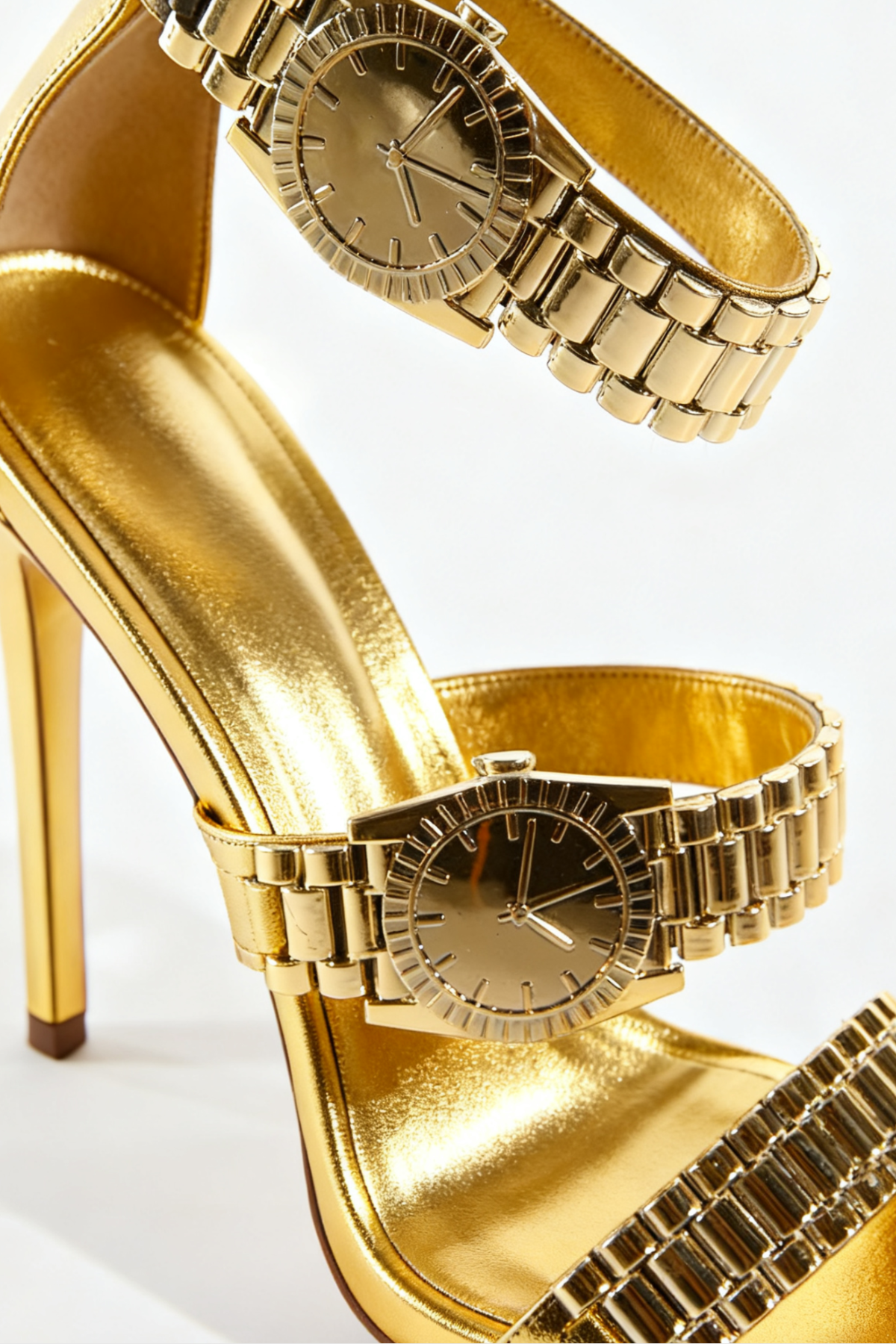 Colera Watch Strap Sandals - Gold
