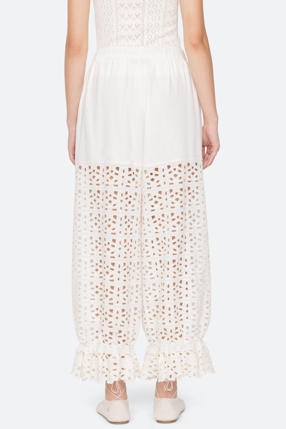 Dashiell Floral Eyelet Pants