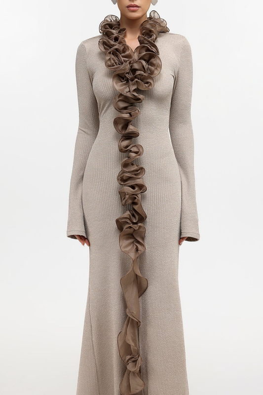 Elettra Ruffle Maxi Dress