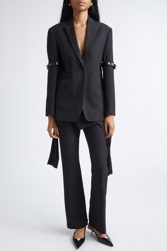 Emira Sleeve Belted Blazer