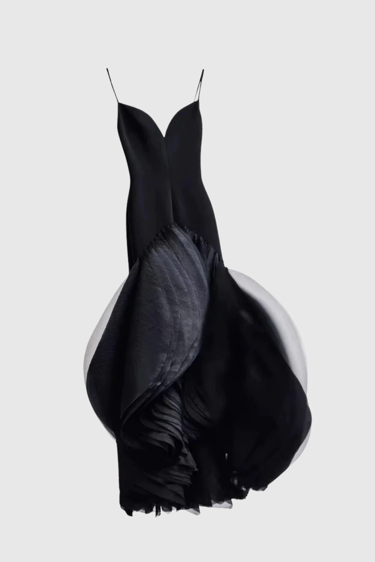 Eoshan Spaghetti Petal Midi Dress
