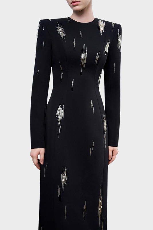 Farsa Beaded Embellished Maxi Dress