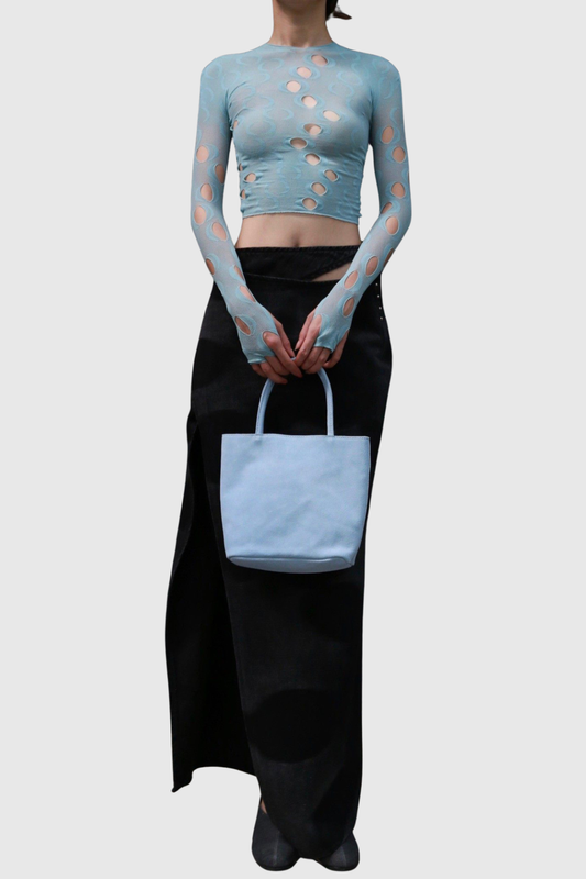 Garbo Cutout Top - Blue