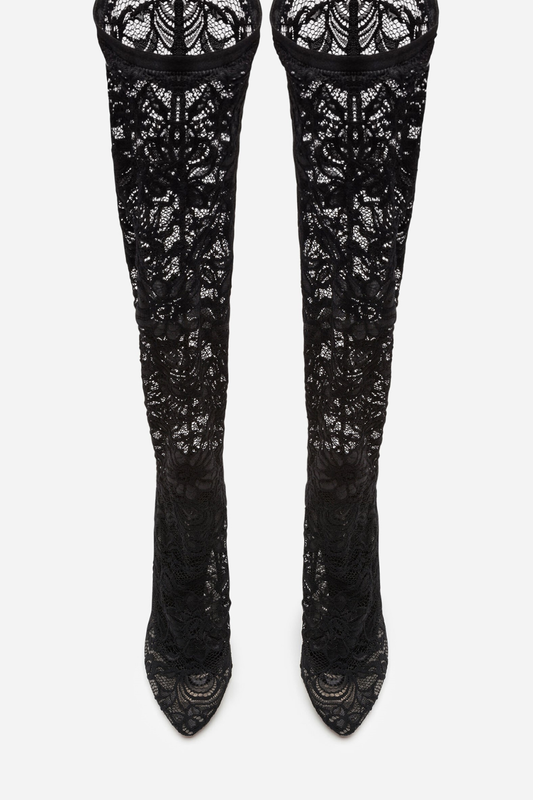 Glena Lace Knee High Boots