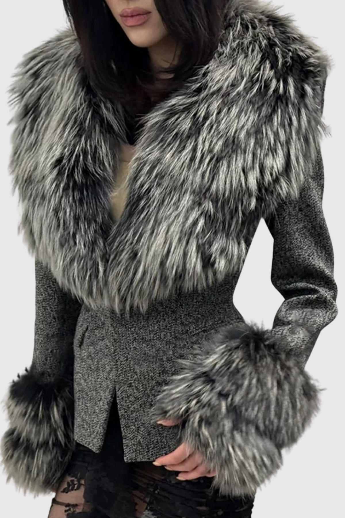Halano Faux Fur Jacket