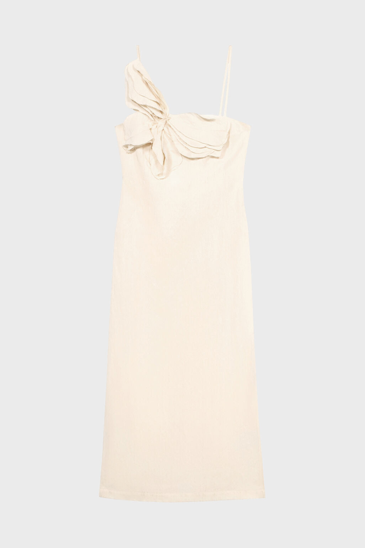 Hanara Floral Appliqué Midi Dress