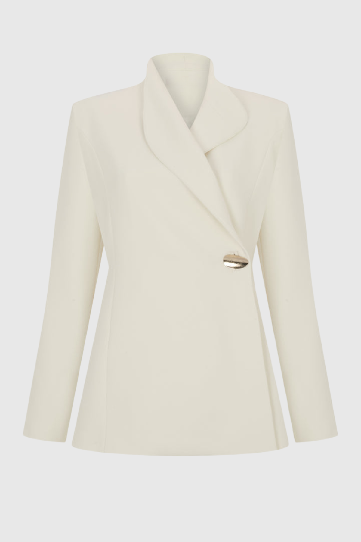 Hanka Metal Embellished Blazer & Pants Set - White