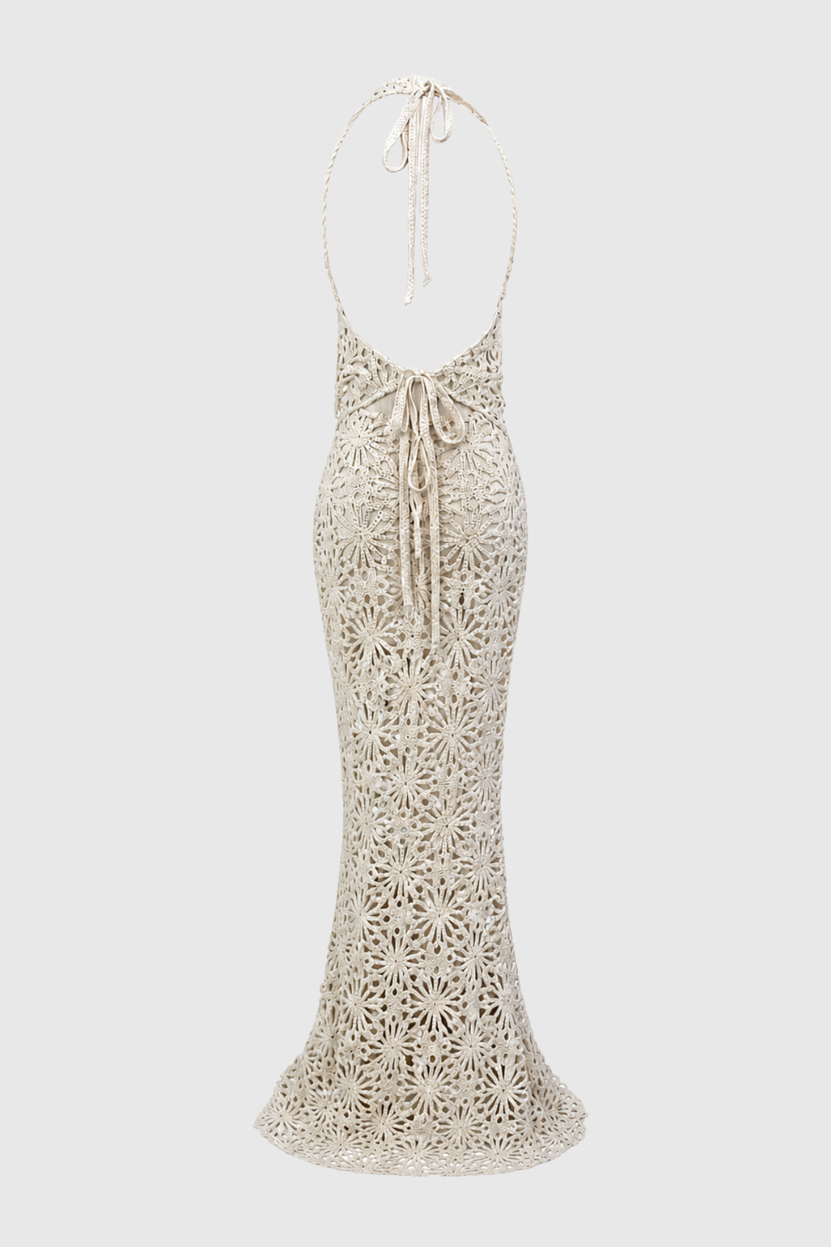 Helia Halter Crochet Top & Maxi Skirt Set