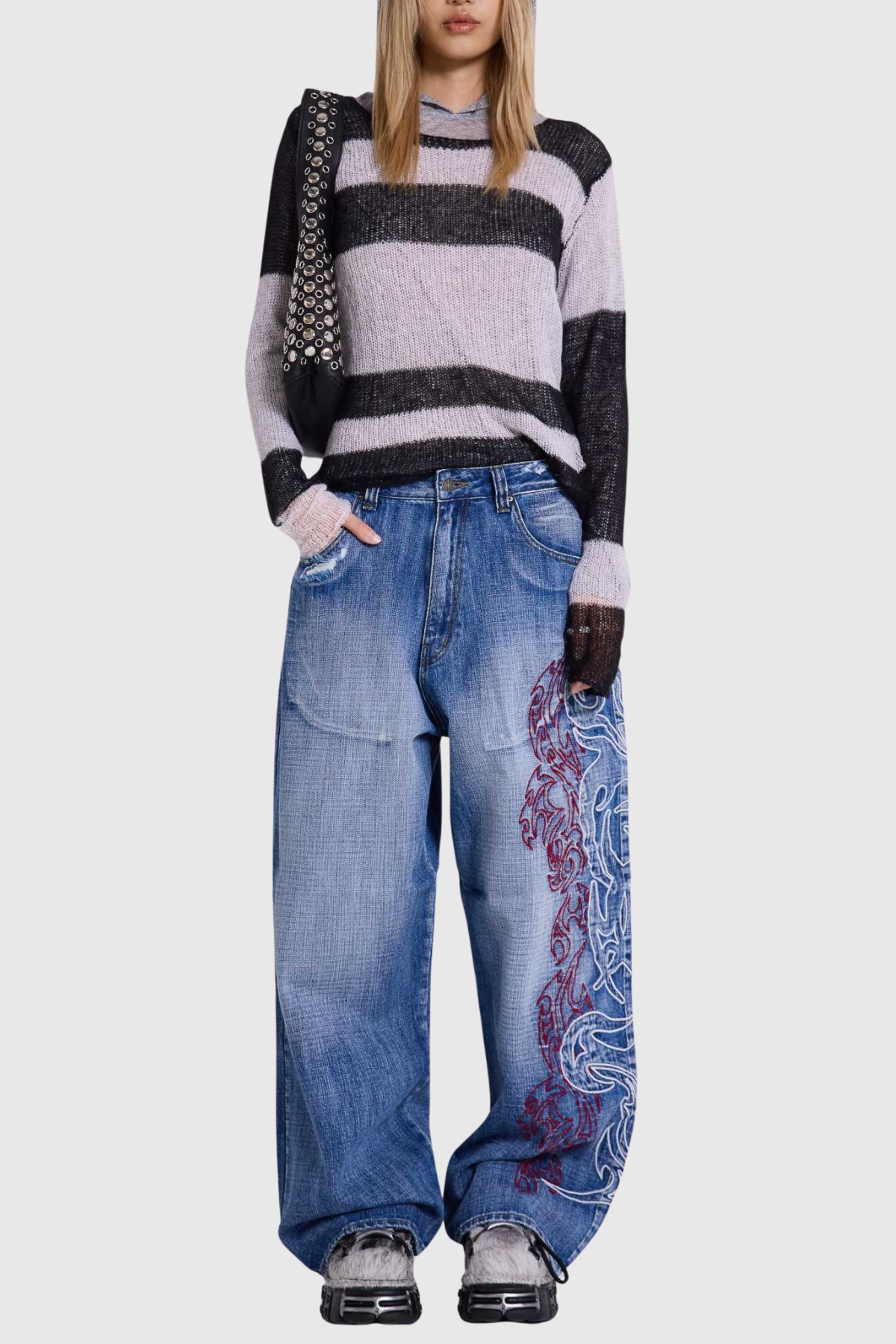 Hemloa Blade Print Colossus Jeans