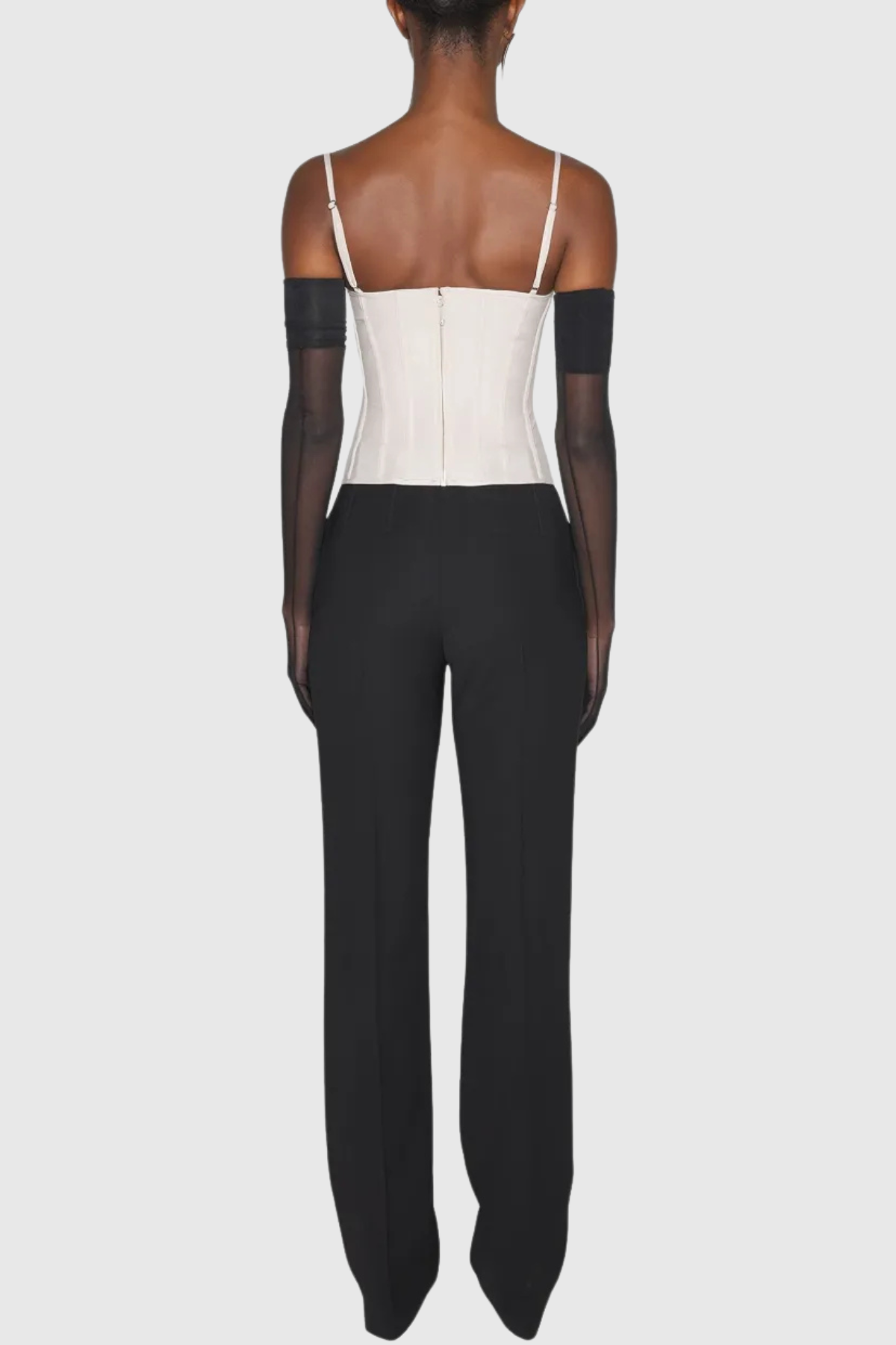 Hiram Boned Bustier - Beige