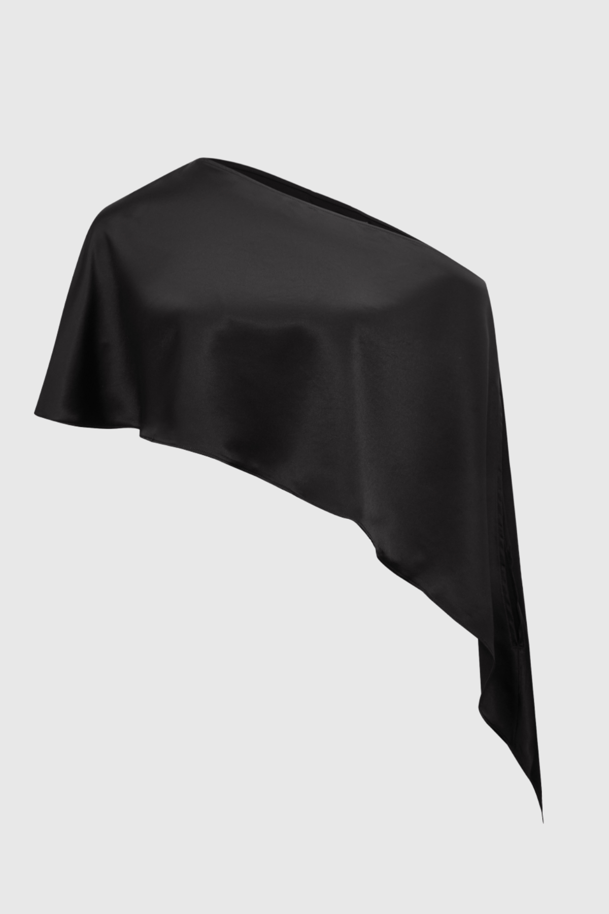 Hloha Asymmetric Satin Top - Black