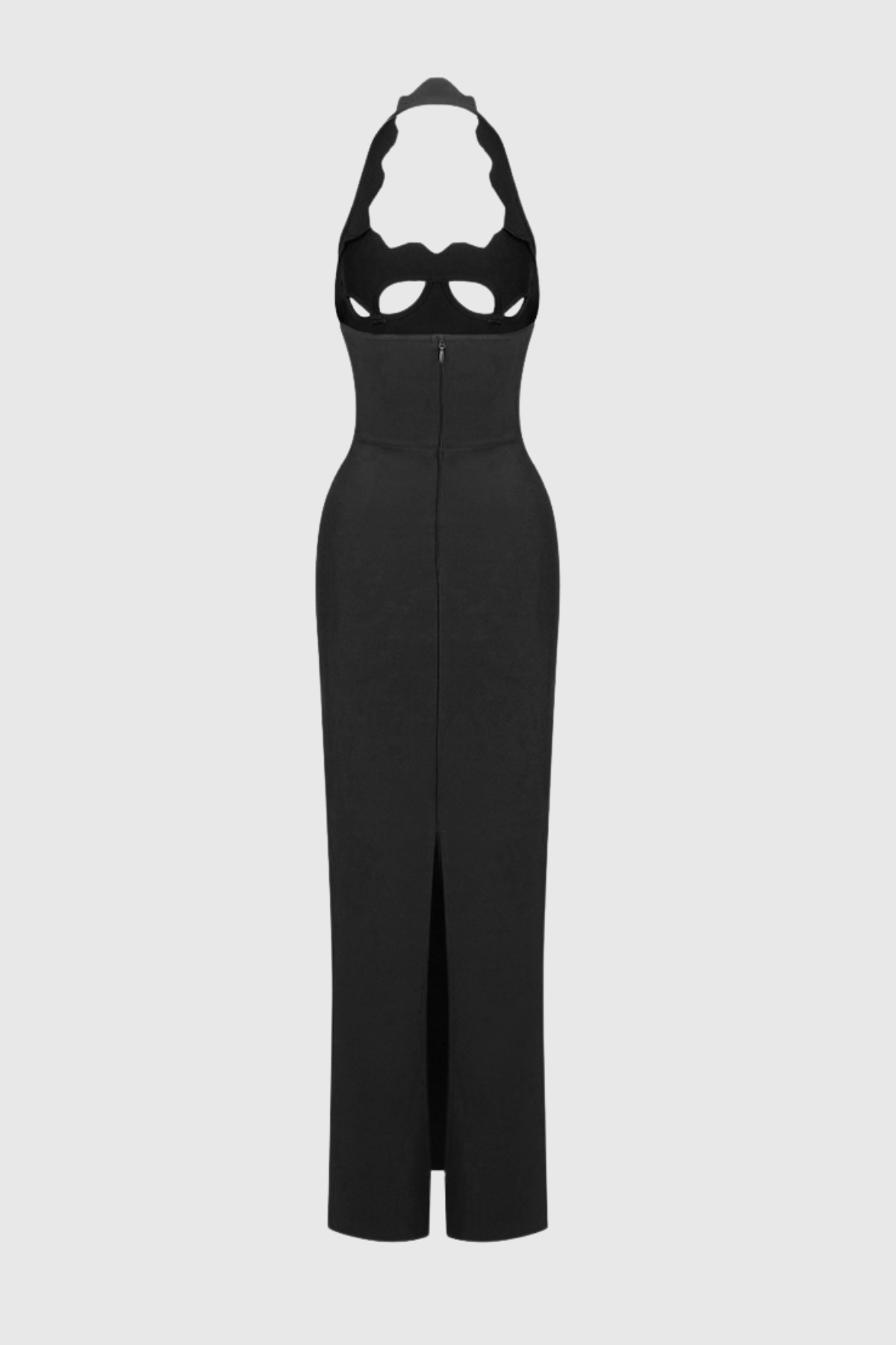 Ifuru Halter Cutout Maxi Bandage Dress - Black