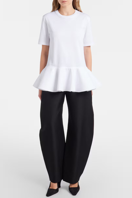 Iisara Peplum T-shirt - White