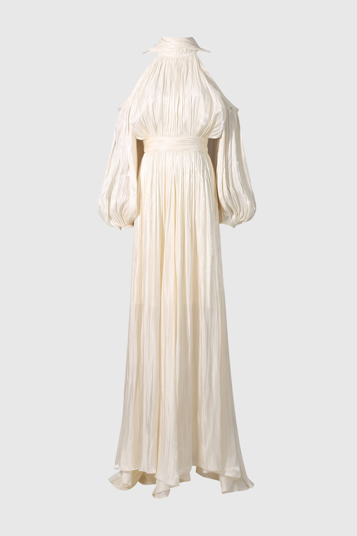Imre Puff Sleeve Ruched Maxi Dress