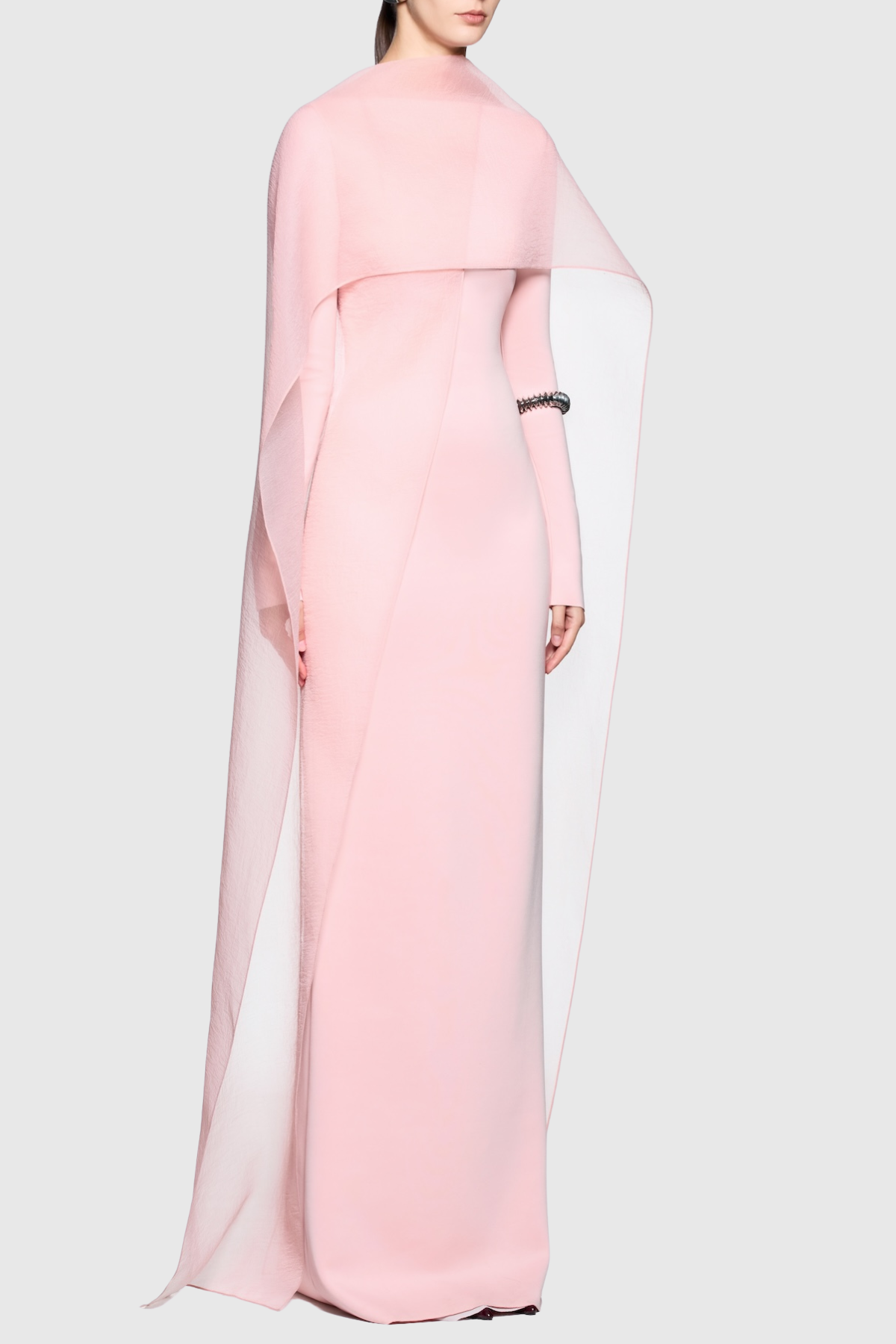 Iraseza Overlay Shawl Maxi Dress - Pink