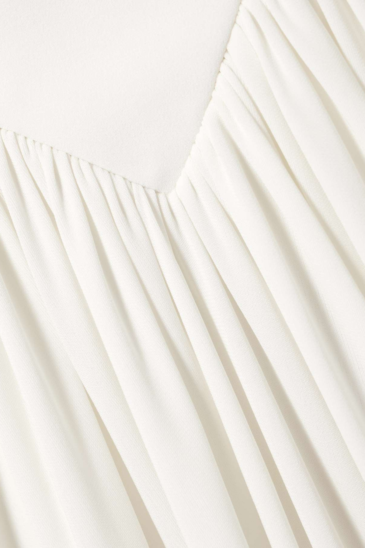 Jakobo Long Sleeve Ruched Maxi Dress - White