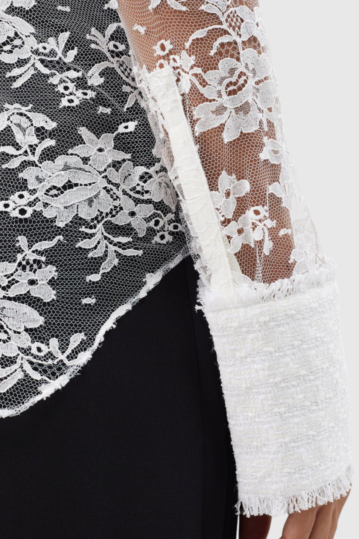 Juria Lace Shirt - White