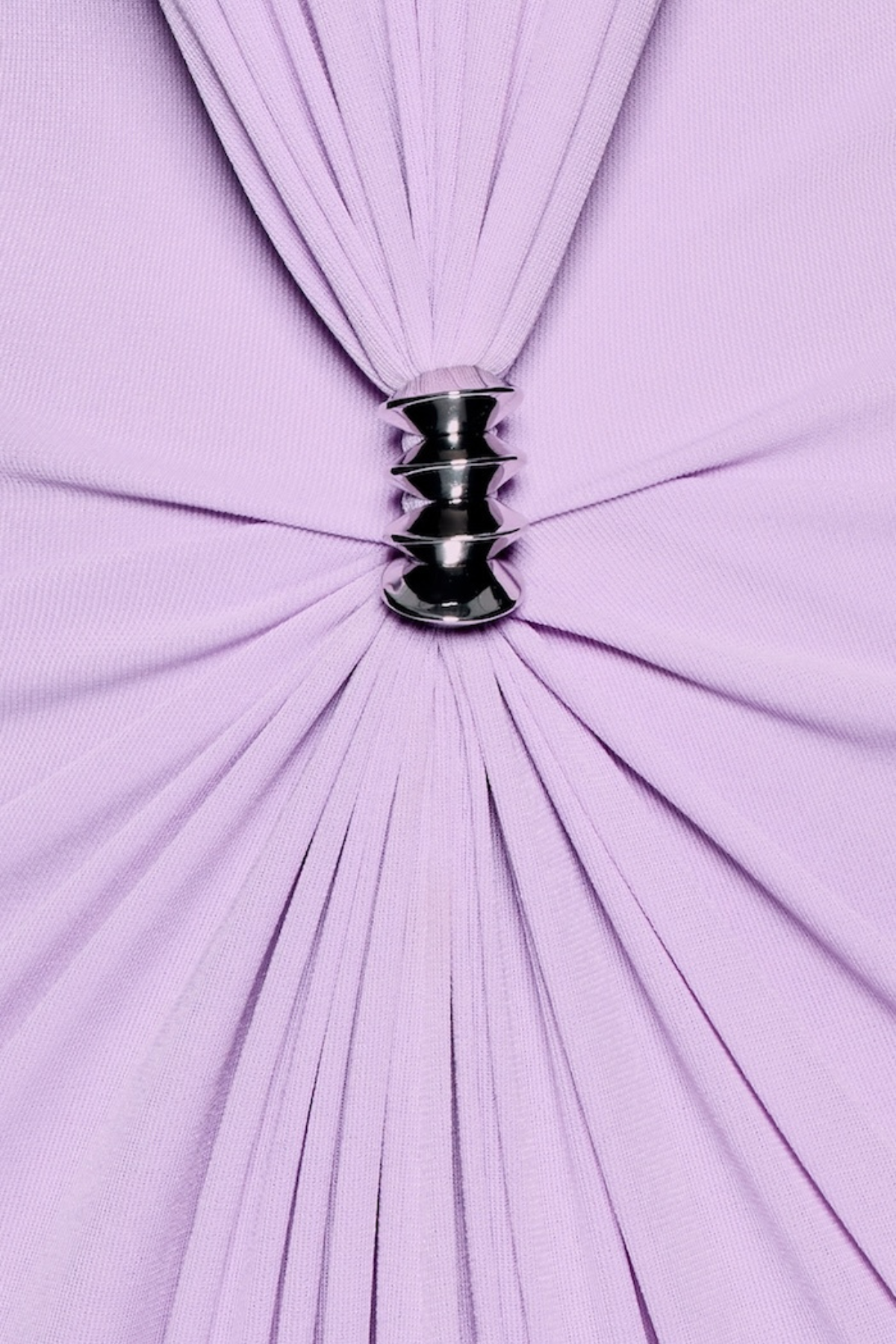 Kasha Metal Embellished Draped Maxi Dress - Purple