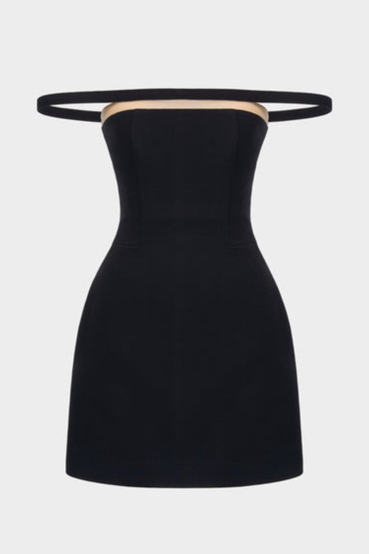 Kassiani Off Shoulder Mini Dress - Black