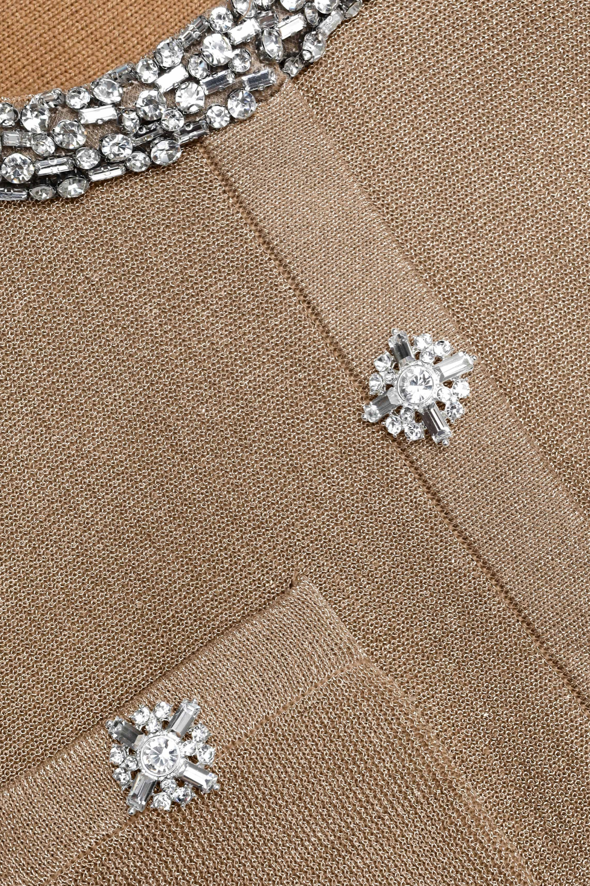 Katrina Crystal Embellished Knit Maxi Dress
