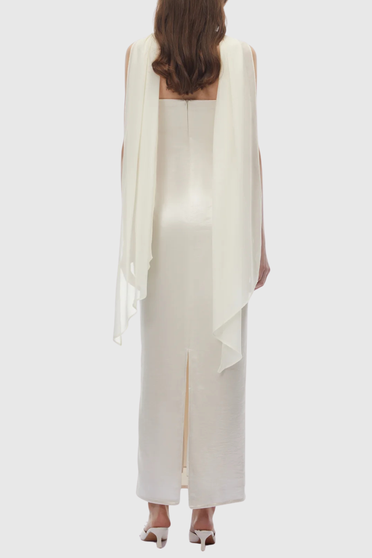 Keega Sequin Strapless Scarf Maxi Dress