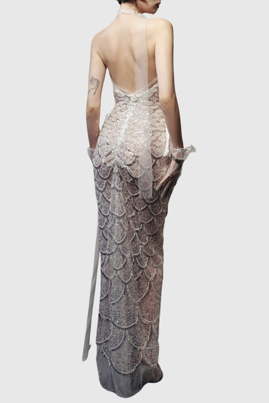 Krasava Strapless Sequin Maxi Dress