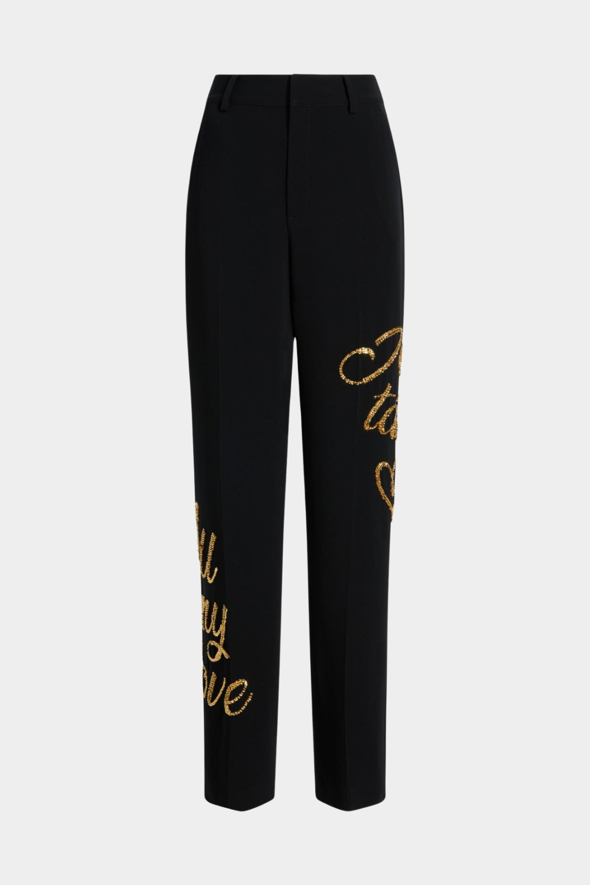 Laramie Loveletter Sequin Blazer & Pants Set - Black