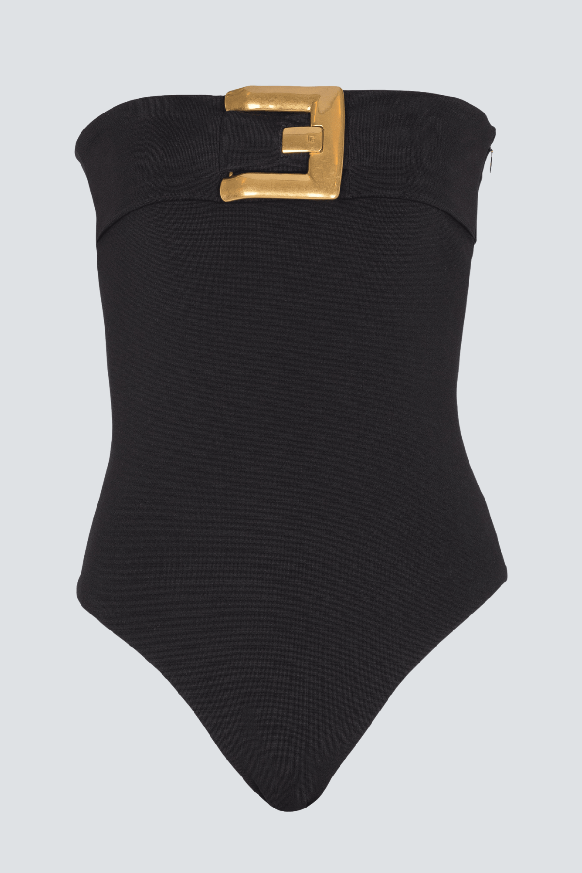 Latania Strapless Belted Bodysuit - Black