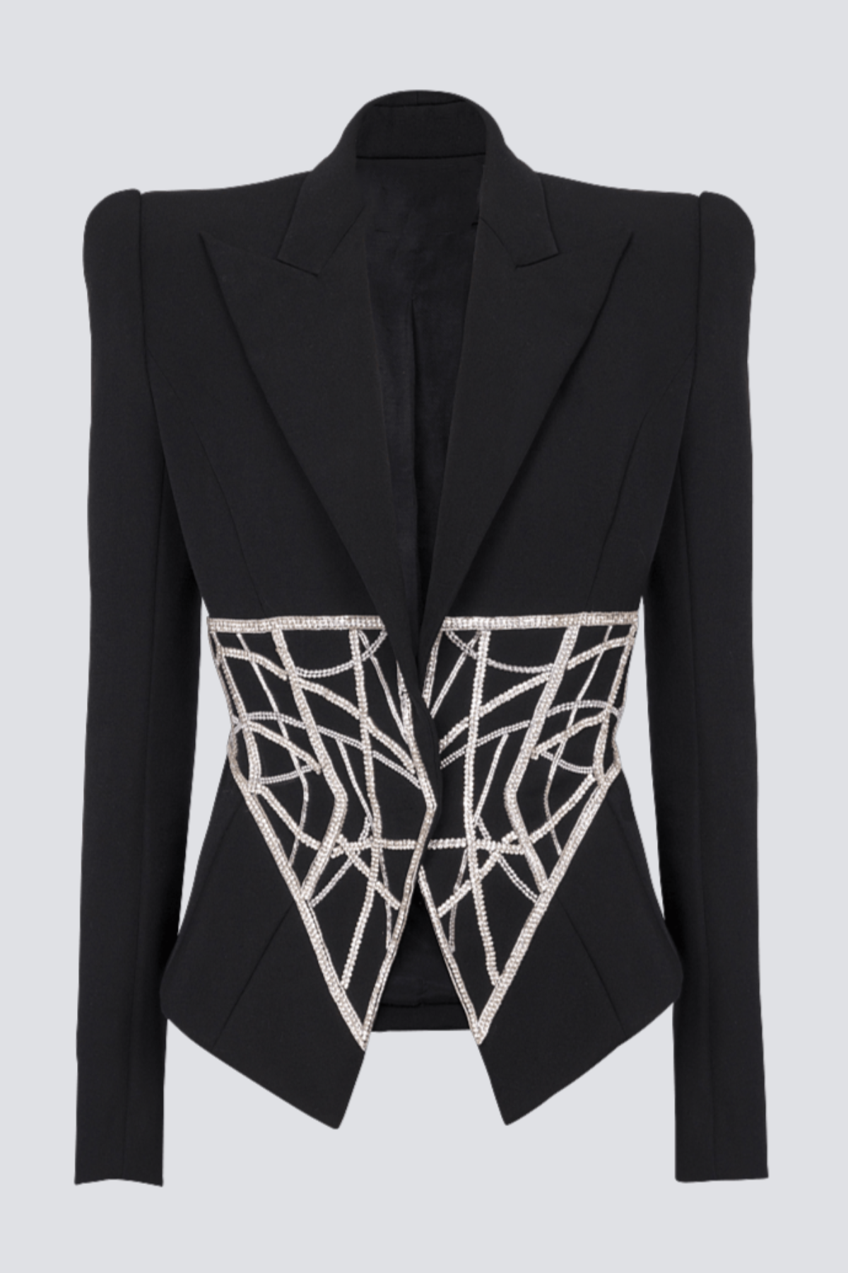 Leonia Crystal Embellished Blazer